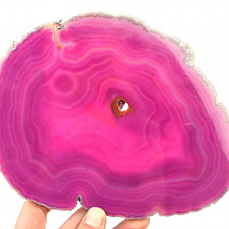 Dyed agate slice 356g