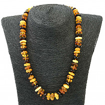 Amber necklace mix of shades of buttons