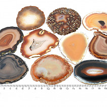 Pack of agate slices 10pcs (281g)