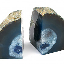 Decorative bookends from colored agate 2002g Brazil