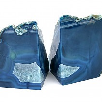 Decorative bookends from colored agate 2071g Brazil