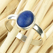 Oval ring lapis lazuli Ag 925/1000