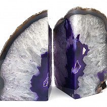 Decorative bookends from colored agate 2273g Brazil