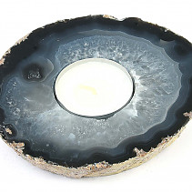 Colored agate candlestick (245g)