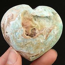 Srdce modrý aragonit (Pakistán) 91g