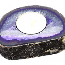 Colored agate candlestick (252g)