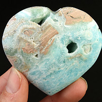 Srdce modrý aragonit (Pakistán) 93g