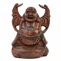Buddha statuette made of wood 21cm