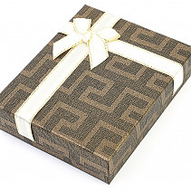 Gift box brown with ribbon 11 x 9cm