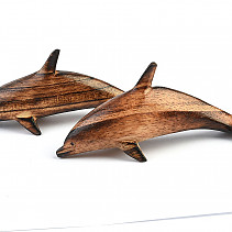 Brindle dolphin carving
