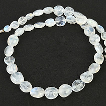 Měsíční kámen náhrdelník placičky Ag 925/1000 zapínání 50-52cm