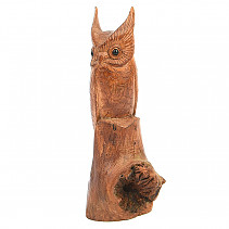 Owl on a knot carving 18.5 cm