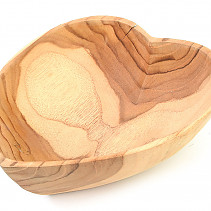 Wooden heart bowl - discount