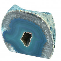 Dyed agate geode 1173g
