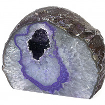 Dyed agate geode 1092g