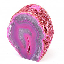 Dyed agate geode 469g