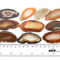 Pack of agate slices 10pcs 155g