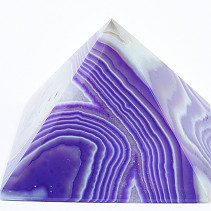 Agate pyramid dyed 222g