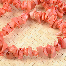 Dyed pink shell bracelet