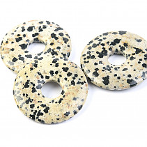 Donut 30mm Jaspis dalmatin na kůži
