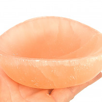Orange selenite bowl