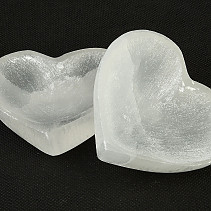 Selenite bowl heart shape approx. 90mm