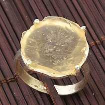 Prsten s libyjským sklem Ag 925/1000 (4,35g) vel. 58