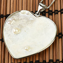 Pearl pendant heart jewelry handle