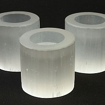 Selenite candlestick approx. 60mm