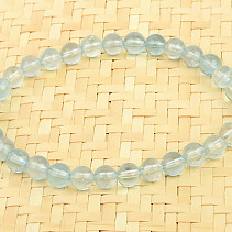 Bracelet aquamarine QA beads 6mm