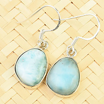 Earrings with larimar Ag 925/1000 (4.3g)
