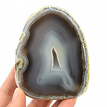 Agate geode with cavity 348g
