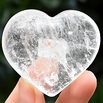 Smooth crystal heart 59g Brazil