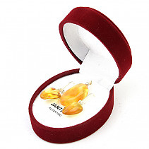 Amber jewelry set in a gift box Ag 925/1000 (3.84g)