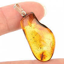 Amber pendant handle Ag 925/1000 2.4 g