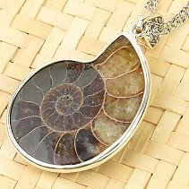 Ammonite pendant with handle Ag 925/1000 6.16 g