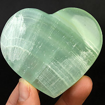Kalcit pistáciový srdce 151 g (Pakistán)