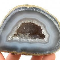 Agate geode gray with cavity 327 g