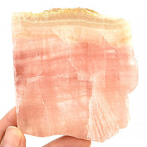 Pink calcite/aragonite slice 166g