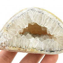 White agate geode with cavity 250 g
