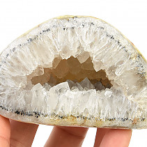 White agate geode with cavity 200 g