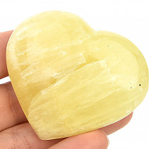 Yellow Calcite Smooth Heart 93g (Pakistan)