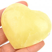 Yellow Calcite Smooth Heart 127g (Pakistan)