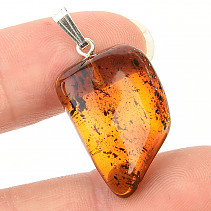 Amber pendant handle Ag 925/1000 2 g
