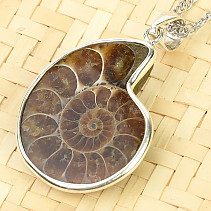 Ammonite pendant with handle Ag 925/1000 6.66 g