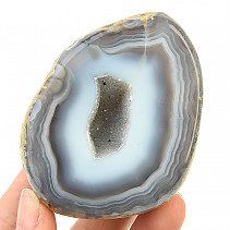 Agate geode gray with cavity 253 g