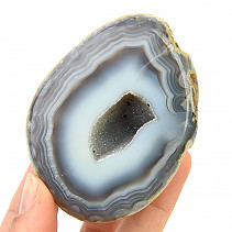 Agate geode gray with cavity 264 g