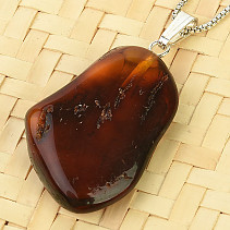 Amber pendant handle Ag 925/1000 2.39g