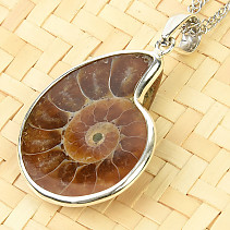 Ammonite pendant with handle Ag 925/1000 5.35 g