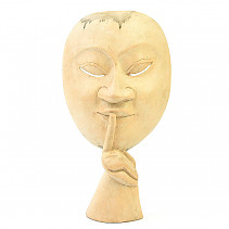 Standing wooden mask (Indonesia) 22cm